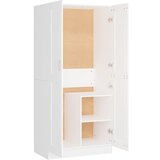 Furnova Garderobna omara bela 82,5x51,5x180 cm iverna plošča, (21930073) | Shoptok.si