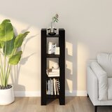 Ormarić za knjige / pregrada crni 41 x 35 x 125 cm od borovine | shoptok.hr