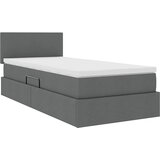  Krevet s prostorom za pohranu s LED-om Tamno siva 90 x 190 cm | shoptok.hr