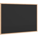  Ploča za pisanje s okvirom od masivnog borovog drva crna 80x55 cm | shoptok.hr