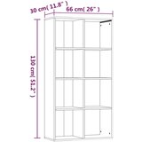 Ormarić Knjižna omara/komoda dimljen hrast 66x30x130 cm inženirski les, (20600805) | Shoptok.si