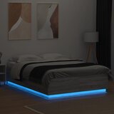  Okvir za krevet s LED svjetlima boja hrasta 140 x 200 cm drveni | shoptok.hr