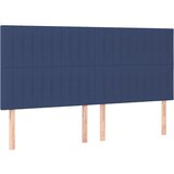 Maison Chic Posteljno vzglavje - Vzglavna omarica 4 kosa moder 100x5x78/88 cm blago, (22077524) | Shoptok.si