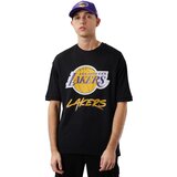 New Era Majice s kratkimi rokavi NBA Los Angeles Lakers Script Mesh Tee Črna | Shoptok.si