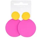 Minđuše u Roze i Žutoj Boji | | Ecobeauty