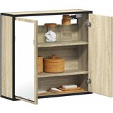 vidaXL Kupaonski ormarić s ogledalom sonoma hrast 65x20x60 cm Cijene