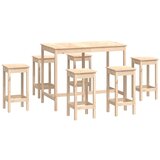 The Living Store Barska garnitura 7-delna trdna borovina - Barska Garnitura, (21460592) | Shoptok.si