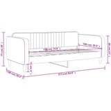  Dnevni ležaj svjetlosivi 100x190 cm baršunasti | shoptok.hr