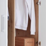Modern Living Omara Za Oblačila Box, Bela, Barva Hrasta | Shoptok.si