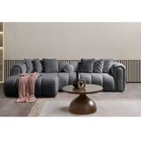 Atelier Del Sofa Ugaona sofa na razvlačenje N-Line Lijeva, 265 x 185 x 95 cm, Tamno siva | Eponuda.ba