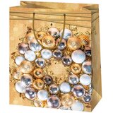 Cardex Cardex: Velika darilna vrečka zlate barve 26x13x33cm | Shoptok.si