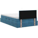 Krevet s od storage Tamno plava 120 x 200 cm Baršun | shoptok.hr