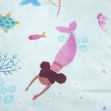 Catherine Lansfield Modra otroška posteljnina za zakonsko posteljo 200x200 cm Mermaid – | Shoptok.si