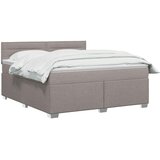  Boxspring krevet s madracem Sivosmeđa 140 x 200 cm Tkanina | shoptok.hr