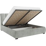 MID.YOU OBLAZINJENA POSTELJA 140 cm x 200 cm , les, tekstil, leseni material zelena | Shoptok.si