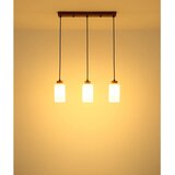 Globo 15977-3H - Luster na sajli ROWENA 3xE27/60W/230V bež/bela | Eponuda.com