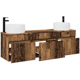  Set ormarića za kupaonicu 3 kom. Staro drvo 49 x 44,5 x 66 cm | shoptok.hr