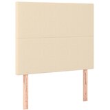 Krevet s oprugama i madracem krem 120 x 200 cm od tkanine | shoptok.hr