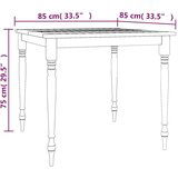  Batavia miza 85x85x75 cm trdna tikovina | Shoptok.si