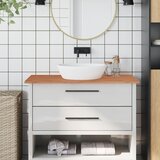  Kupaonska radna ploča 100x50x1,5 cm masivna bukovina | shoptok.hr