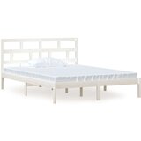  Posteljni okvir bel iz trdnega lesa 150x200 cm 5FT, (20788428) | Shoptok.si
