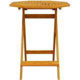  3-dijelni sklopivi bistro set od masivnog bagremovog drva Smeđa 70 cm | Shoptok.si