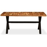 vidaXL Jedilna miza iz akacijevega in mangovega lesa 180x90x76 cm | Shoptok.si