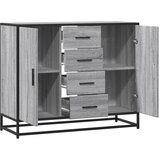  Komoda Siva Sonoma 92x35x76 cm Konstruirano drvo | shoptok.hr