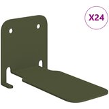  Lebdeća polica Zidne 24 pcs Maslinasto zelena 6 x 10,8 x 6,6 cm | shoptok.hr