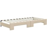  Dnevni krevet na razvlačenje s ladicama krem 100x200 cm tkanina | shoptok.hr