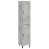  Visoka komoda siva betona 34,5x34x180 cm od konstruiranog drva | shoptok.hr