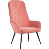  Stol za sproščanje roza žamet, (20934522) | Shoptok.si