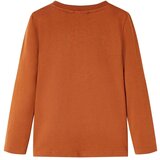  Dječja majica s dugim rukavima tamnonarančasta 116 | shoptok.hr