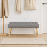  Klupa s utorima Svjetlosiva 110 x 40 x 46 cm Tkanina Cijene