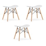 Brandless KORFU stolček - bel x 3, (22044610) | Shoptok.si