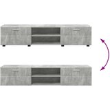  Set TV komoda s ladicama Betonski sivi Konstruirano drvo | shoptok.hr