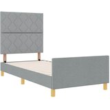  Krevetna konstrukcija Svjetlosiva 100 x 200 cm tkanina | Eponuda.ba
