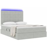 vidaXL Postelja z dodatnim prostorom za shranjevanje in LED osvetlitvijo, (5000104996) | Shoptok.si