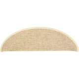  Samoljepljivi otirači za stepenice 15 kom 56x17x3 cm svjetlobež | shoptok.hr