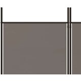Sobna pregrada s 4 panela antracit 200 x 220 cm od tkanine | shoptok.hr