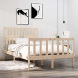  Za krevet od masivnog drva 120 x 190 cm 4FT mali bračni | shoptok.hr