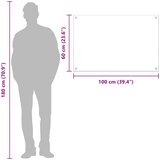  Kuhinjski zid Svijetlo siva 100 x 60 cm | shoptok.hr