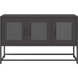 TV ormarić crni 100,5x39x60,5 cm hladno valjani čelik | shoptok.hr