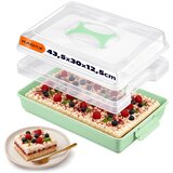 KADAX Pravokotna plastična posoda za torte, pecivo, škatla za torte, velika, (5000354875) | Shoptok.si