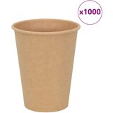 vidaXL papirnate šalice za kavu 1000 kom 12 oz 300 ml smeđe | shoptok.hr
