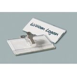 Durable identifikacijske kartice 40x75mm (8121) 25 kos,ravna iglična in krokodil | Shoptok.si