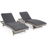  Bora-Bora set dnevnog kreveta sa stolom u svijetlo sivoj / sivoj melanži | shoptok.hr