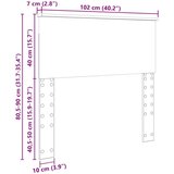  Uzglavlje s uzglavljem Siva Sonoma 100 cm Konstruirano drvo | shoptok.hr