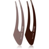 Janeke Hair Clip sponke za lase Brown 2x12,5 cm Cene