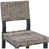  Stolac za blagovanje 2 pcs Kubu Ratan Crno pranje | Eponuda.com